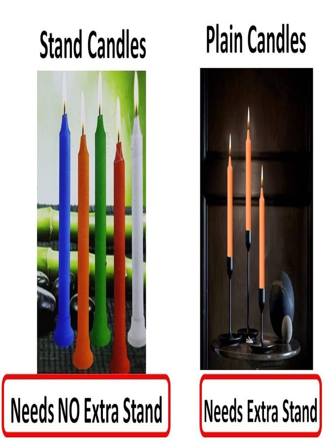 Magic Providers 100% Wax Candle Stick Mom Batti Set of 50 | Stand Candles | Diwaali Candles | Candal for Diwalii | Diwali Celebration Diya Home Décor | Festivals Decoration - 4 Hours Burn Time Approx - Image 3